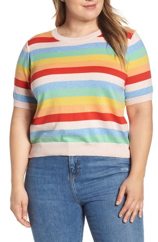 BP. + Rainbow Stripe Sweater