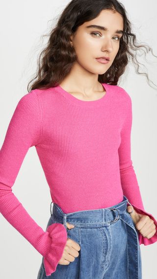 Endless Rose + Flare Cuff Knit Top