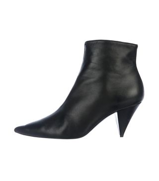 Celine + Leather Ankle Boots