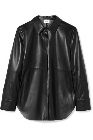 Nanushka + Naum Vegan Leather Shirt