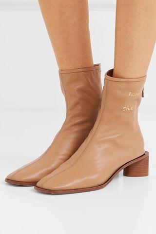 Acne Studios + Bertine Leather Ankle Boots