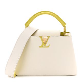 Louis Vuitton + Taurillon Capucines Bb White Cedrat