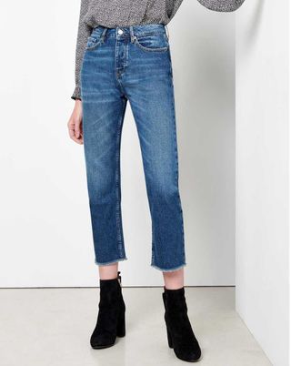 Reiko + High Waisted Cropped Jeans