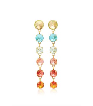 Roxanne Assoulin + Technicolor Rainbow Drop Earrings