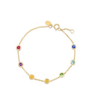Eriness + Rainbow Bezel Set Bracelet