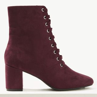 Marks and Spencer + Lace-Up Ankle Boots