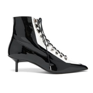 Marques'Almeida + Lace-Up Patent Boots