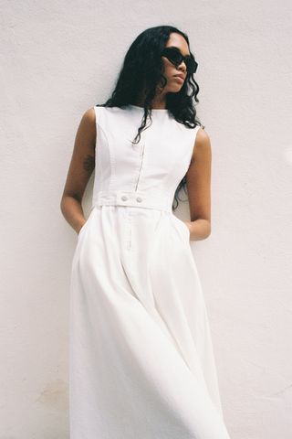 Zara + Long Asymmetrical Dress