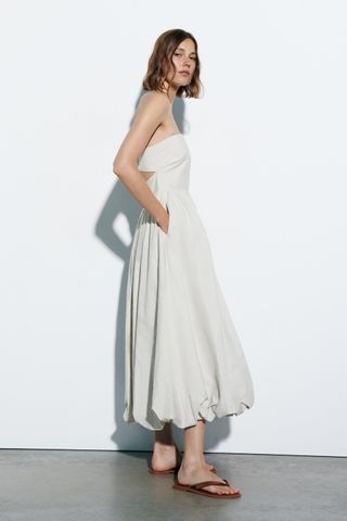 Zara + Voluminous Strapless Dress
