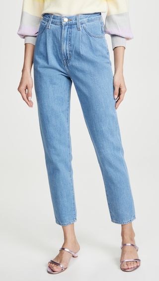 J Brand + Pleat Front Peg Jeans