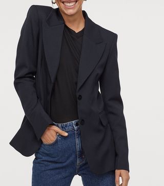 H&M + Fitted Wool-Blend Jacket