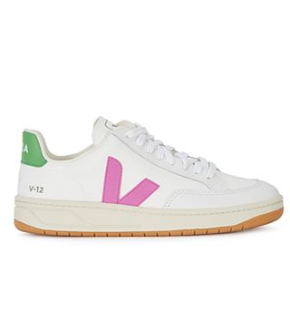 Veja + V-12 Leather and Canvas Sneakers