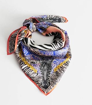 & Other Stories + Zebra Graphic Print Scarf