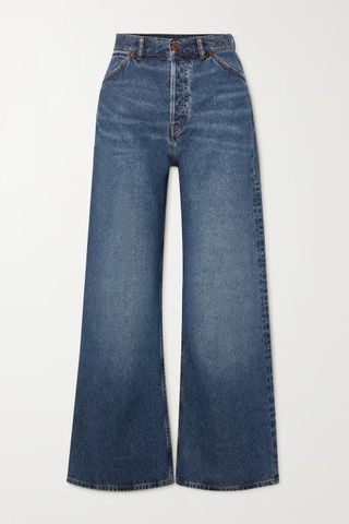 Chloé + Stromboli Cropped Mid-Rise Wide-Leg Jeans