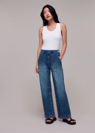 Whistles + Authentic Side Zip Jean