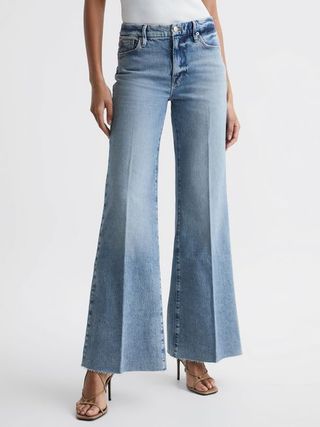 Reiss + Mid Blue Good American Palazzo Jeans