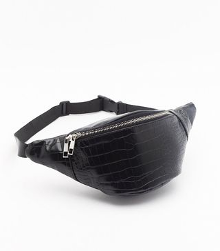 Nasty Gal + WANT Bag at It Again Faux Leather Croc Fanny Pack