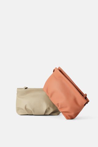 Zara + Gathered Leather Bag