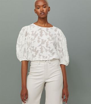 H&M + Airy Balloon-Sleeved Blouse