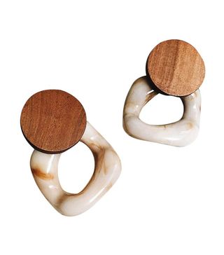 AIUSD + Wooden Earrings