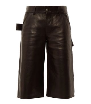Bottega Veneta + Leather Utility Shorts