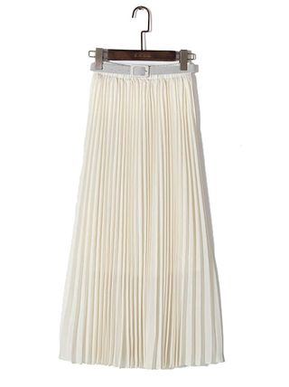 Oseing + Pleated Maxi Skirt