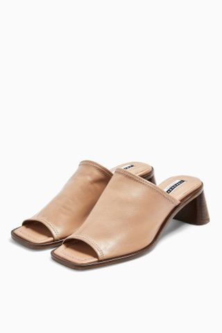 Topshop + Ness Soft Leather Mules