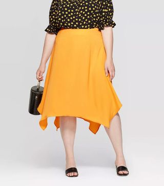 Who What Wear + Mid-Rise A Line Midi Skirt