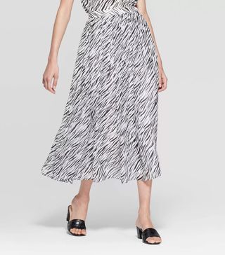 Who What Wear + Flowy A Line Midi Skirt