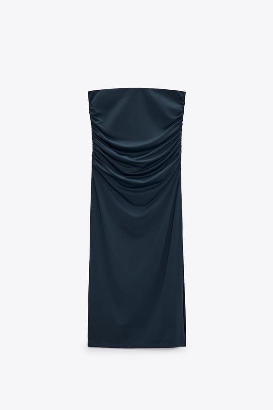 Zara + Midi Skirt with Ruching