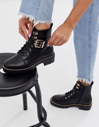 ASOS + Armour Chain Lace Up Boots