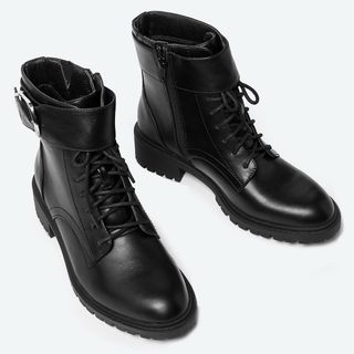Marks and Spencer + Cleated Black Boots