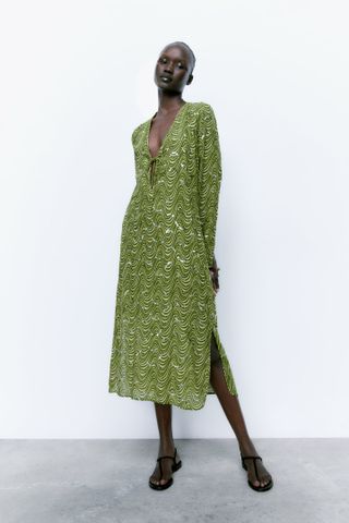 Zara + Limited Edition Printed Dress