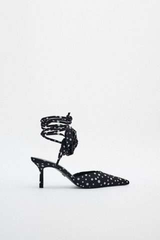 Zara + Lace-Up Court Shoes