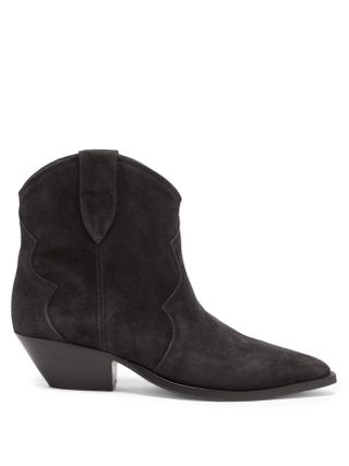 Isabel Marant + Dewina suede Western ankle boots