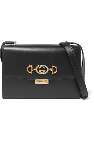 Gucci + Zumi Small Embellished Leather Shoulder Bag