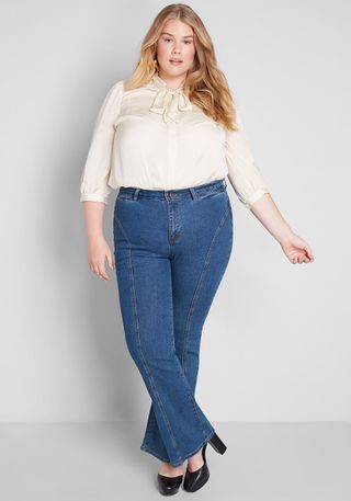 ModCloth + The Melrose Flared Jeans