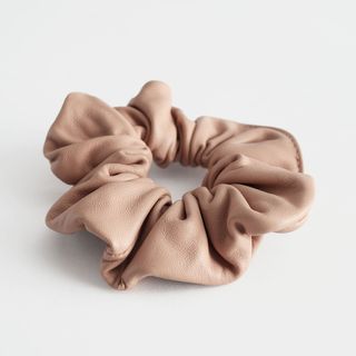 & Other Stories + Smooth Leather Hair Scrunchie