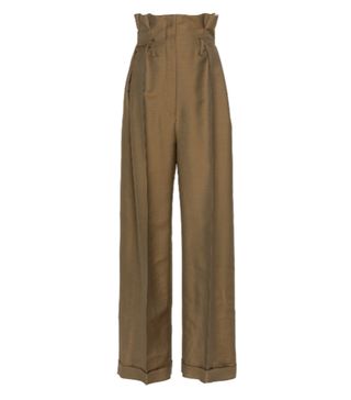 Acne Studios + Perrie High-Waisted Wool-Blend Twill Trousers