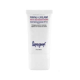 Supergoop! + Forever Young Hand Cream with Sea Buckthorn Broad Spectrum Sunscreen SPF 40 PA+++ Mini