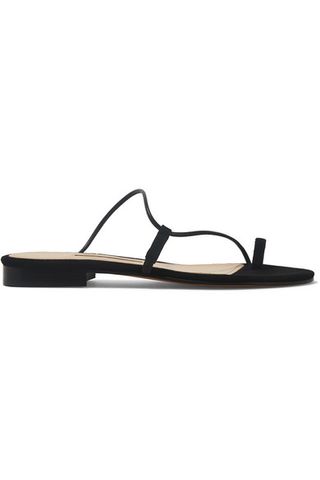Emme Parsons + Susan Suede and Leather Sandals