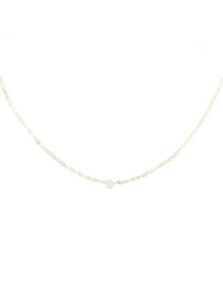 The Little Market + Pearl Necklace in Yellow Gold