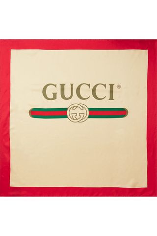 Gucci + Printed Silk Scarf