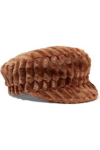 Isabel Marant + Evie Quilted Faux Shearling Cap