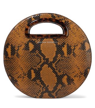 Loeffler Randall + Indy Snake-Effect Leather Tote