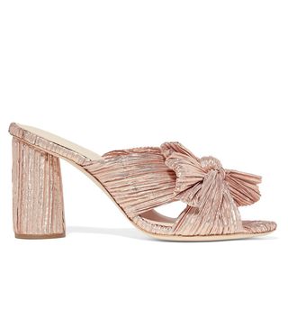 Loeffler Randall + Penny Bow Mules in Pink