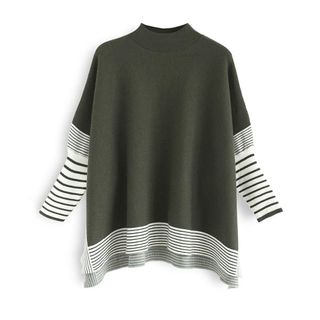 Chicwish + Soft Knit Cape Sweater