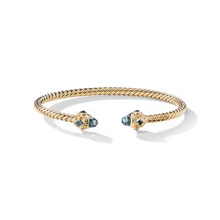 David Yurman + Renaissance Bracelet With Light Blue Sapphires