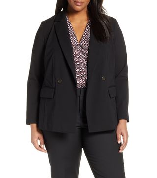 Eloquii + 9-to-5 Double Breasted Stretch Blazer