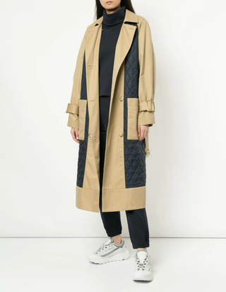 Tibi + Quilted Trench Coat